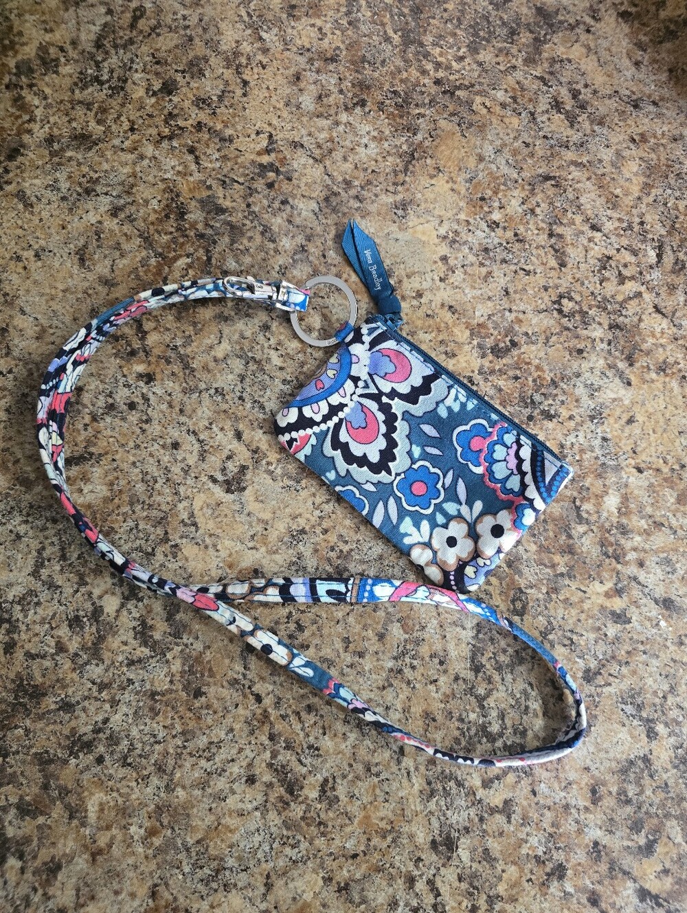 Vera Bradley Zip ID Case and Lanyard Set